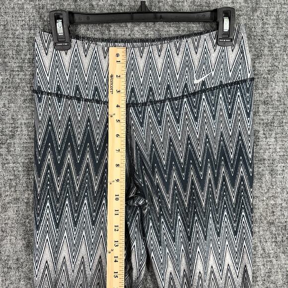 Nike Leggings Womens M Chevron Legend Dri-fit Workout Gym Yoga Running Lounge - Picture 10 of 11